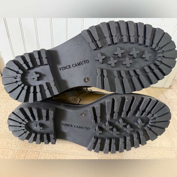 NEW Vince Camuto Popinta Chain Green Combat Boots Women’s 7.5 - Picture 6 of 6